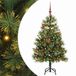 vidaXL Kunstmatige Scharnierende Kerstboom met Kegels Groen 150 cm