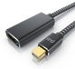 Primewire Mini DisplayPort-Adapter auf HDMI-Buchse, 4K 60 Hz, mDP-Konverter, mDP-Stecker, kompatibel mit Thunderbolt 1 und 2, geeignet für MacBook und Mac Pro, Metallgehäuse, 15 cm, Schwarz