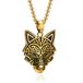 Mendes Nordic Heren Ketting - Rune Wolf Goudkleurig