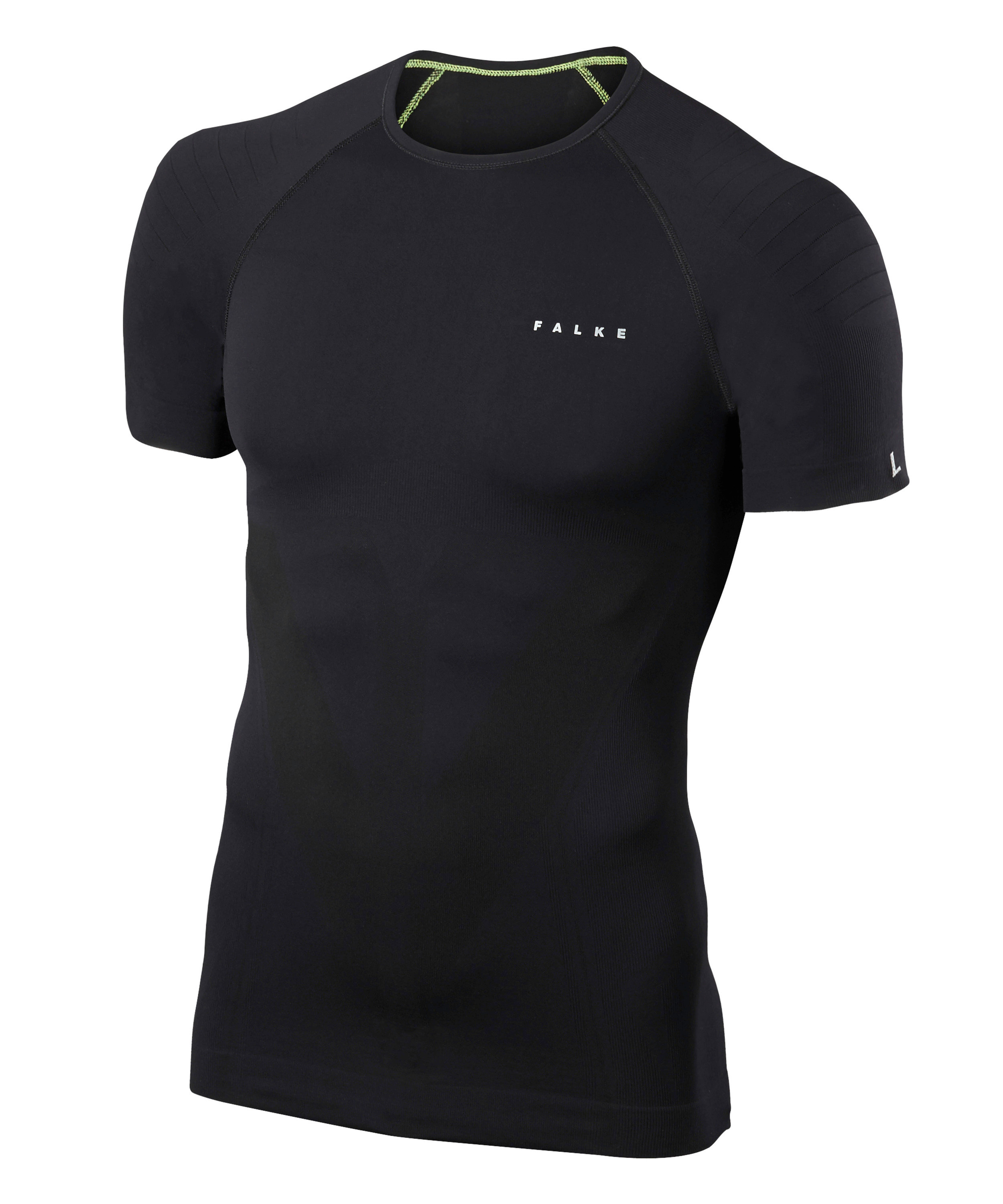 FALKE Ergonomic Sport System Falke Shortsleeved Tight Shirt Heren Sportshirt - Zwart - S