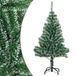 vidaXL Kunstkerstboom met sneeuw 120 cm groen