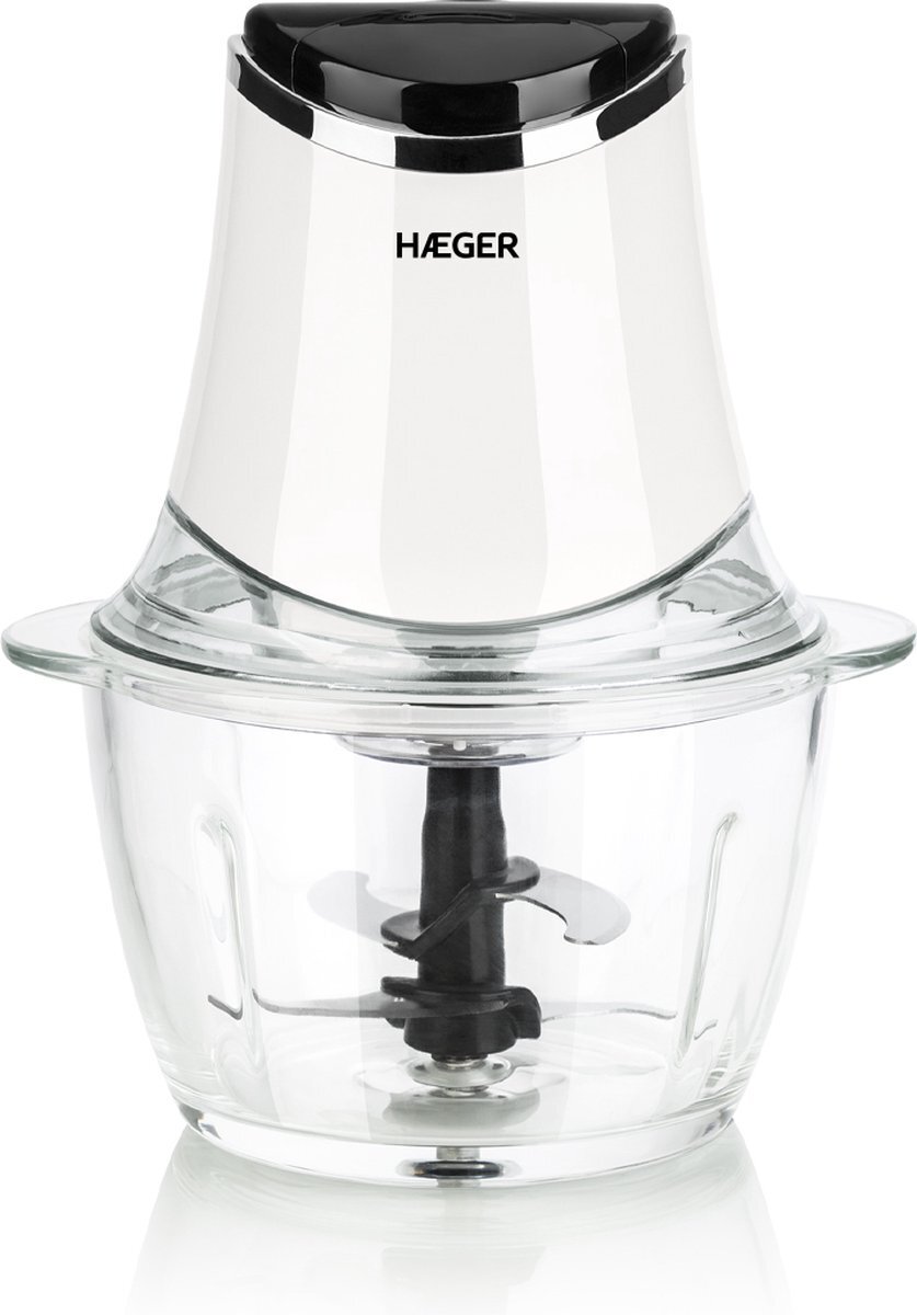 Haeger Chopper Glass - Hakmolen wit