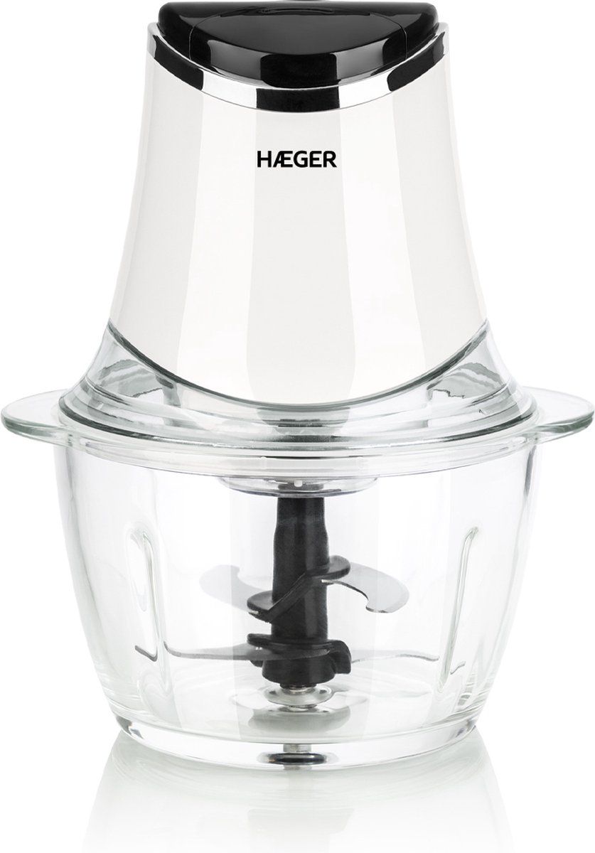 Haeger Chopper Glass - Hakmolen - Wit