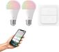 EGLO connect.z Smart Starterspakket - 2x E27 LED Lampen - Wall Switch - Instelbaar RGB & wit licht - Dimbaar - Zigbee