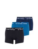 G-Star RAW Classic Trunk Clr 3pack D05095 2058 8528 Lt Nassau Blue/Imperial Blue Men's Underwear - Size M