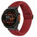 By Qubix Qubix - Elastische Solo Loop nylon bandje - Rood - 22mm Quickfit - Geschikt voor Garmin Fenix 9 / 9 pro - 47mm
