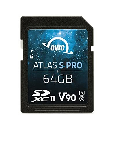 OWC 64 GB Atlas S Pro SDHC UHS-II V90 mediakaart