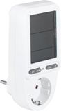 Q-Link energiekostenmeter - randaarde - digitaal - memory - wit