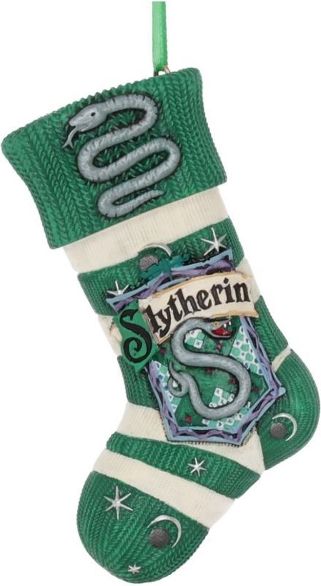 Nemesis Now Harry Potter Kerstbal Slytherin Stocking Hanging Ornament Groen