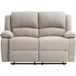 Loungitude – Canapé Relax 2 Places Manuel Leo En Tissu Beige