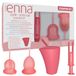 Enna Cyclus Starter Kit EASY 2 menstruatiecups + applicator + sterilisatie- en transportbox
