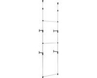 vidaXL Kledingkastsysteem met stangen telescopisch aluminium