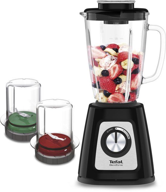 Tefal BlendForce II BL4388 Blender - 800W - Zwart/Staal
