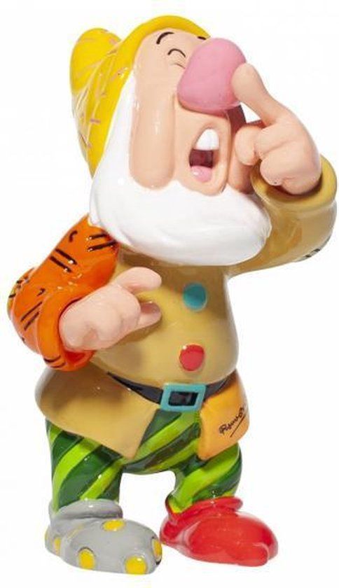 Enesco Disney Britto Sneezy Mini Figurine - 8 cm - Multicolor