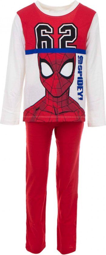 Spiderman pyjama rood katoen 98 cm - 3 jaar