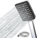 Unyqoos® Douche de pluie noir mat de luxe avec six jets et conception ergonomique