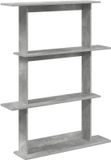 vidaXL Wandplank Betongrijs 100 x 20 x 126 cm Bewerkt hout