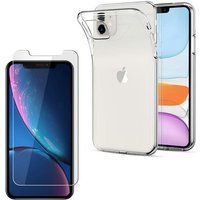 Phonillico® Hoesje voor Apple iPhone 11 + gehard glas