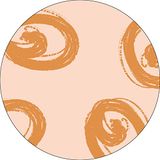 Bonateks Ronde digitaal bedrukte muismat, antislip onderkant, voor kantoor en thuis, diameter: 22 cm