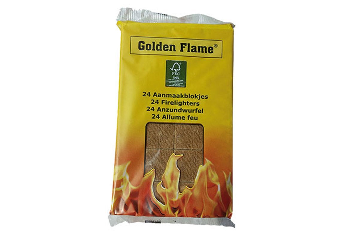 Golden Flame bruine aanmaakblokjes 24 st