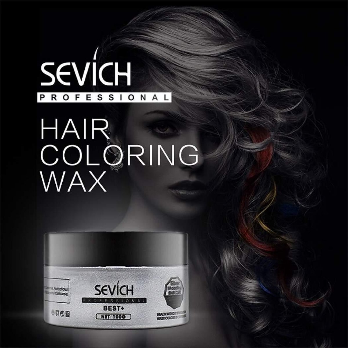 Sevich BuySafe24/7 Haircoloring Wax - Tijdelijk - Uitwasbaar - Grijs - Coole grijze Haarwax - Moderne Look Haarwax