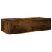 VidaXL Wandschap met lades 60x26,5x15 cm bewerkt hout gerookt eiken