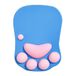 DOBAOJIA Schattige Cat Paw Muismat, Ergonomische Muismat met Polssteun, Siliconen Gel Mouse Pad, voor thuis/kantoor/gaming, Blauw en Roze