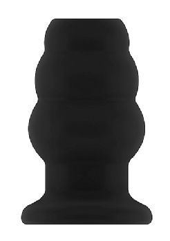 Sono No.51 Hollow Tunnel Butt Plug Large - 5 Inch - Black