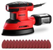 Machine à poncer - Bois - 180 W - 13 000 tr/min - Avec aspiration de poussière - 15 papiers de verre
