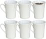 Gerimport Koffie / thee mok - 20x stuks - wit - 280 ml - mokken - porselein