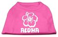 Mirage Aloha Bloem Scherm Print Shirt, XX-Large, Helder Roze