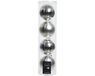 Decoris Kaemingk B.V. 16x stuks Zilveren glazen kerstballen 10 cm - Mat/matte - Kerstboomversiering zilver