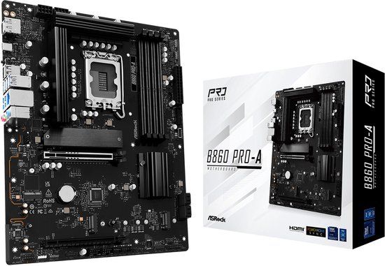 ASRock B860 Pro-A Moederbord ATX Socket LGA 1851 Intel B860 DDR5