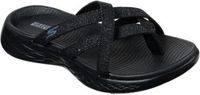 Skechers On The Go 600 Dainty Zwart Grijs Teenslipper Vrouwen Maat 41