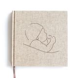 Leukigheidjes - Babyboek - Eerste jaar invulboek - Linnen cover - Beige