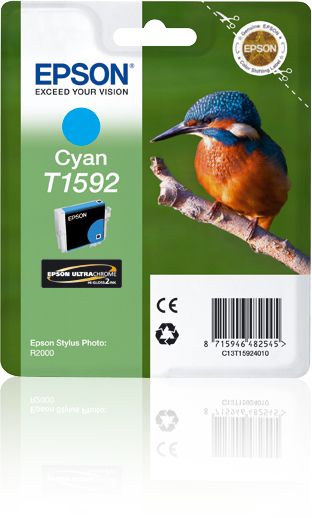 Epson T1592 Cyaan inktcartridge - Origineel