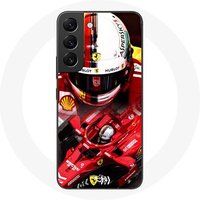 Maniacase Hoesje voor Samsung Galaxy S22 Formule 1 Sebastian Vettel F1 Rood
