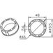 Icecat Adaptateur Rond 61mm Renforcé 7mm Came 001yk4108