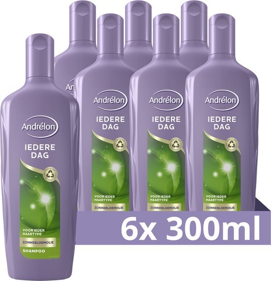 Andr&#233;lon Iedere Dag Shampoo - 6 x 300 ml - Voordeelverpakking