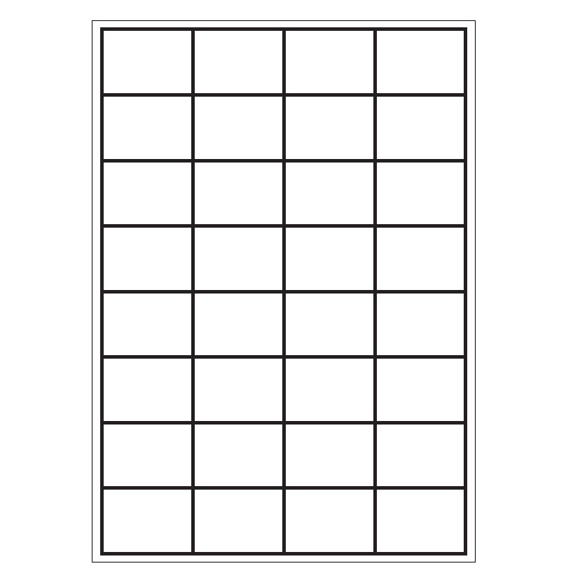 - A4 etiketten 50 x 36 mm wit 100 vel