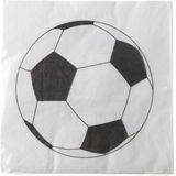 Santex Voetbal Thema Feest Servetten - 20 Stuks - 33 x 33 cm - Papier