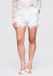 OMBRE Korte broek - Loose Fit - Rits - Gebloemd Wit L