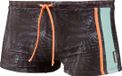 BECO zwemboxer zwart/multicolor maat 4