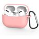 Techsuit Siliconen Hoesje voor Apple AirPods Pro 3, Donkerroze
