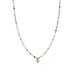 Caram Collier en argent sterling 925 et cristal multicolore avec plaquage en or jaune 18 carats