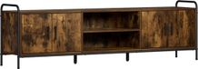 vidaXL Meuble TV 167,5 x 33 x 50 cm chêne fumé bois transformé