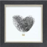 Deknudt Frames fotolijst S45VF7 - grijs met zilverbies - foto 30x30 cm