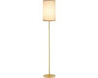 HOMCOM vloerlamp - staal - 25,5 x 25,5 x 157 cm - goud