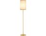 HOMCOM lampadaire - acier - 25,5 x 25,5 x 157 cm - doré