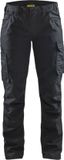 Blåkläder Dames Service werkbroek stretch 7140-1141 - Zwart/Zwart - C48